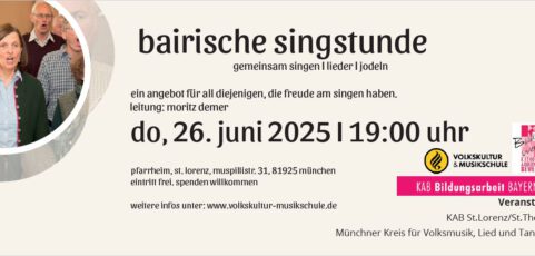 KAB Abend – bairische Singstunde