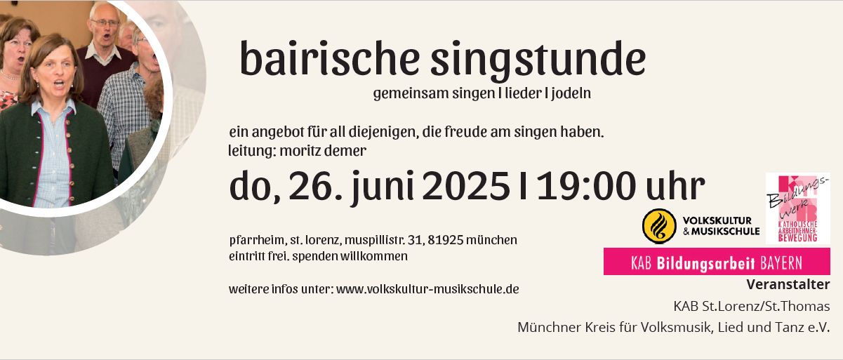 KAB Abend – bairische Singstunde